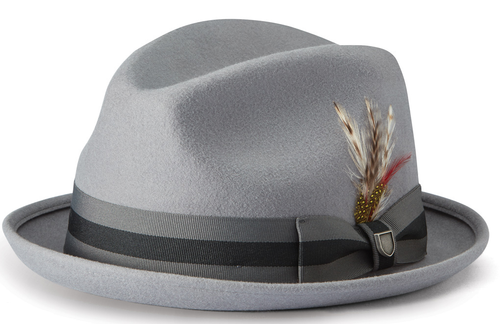 Brixton Gain Fedora Chapeau Gris S