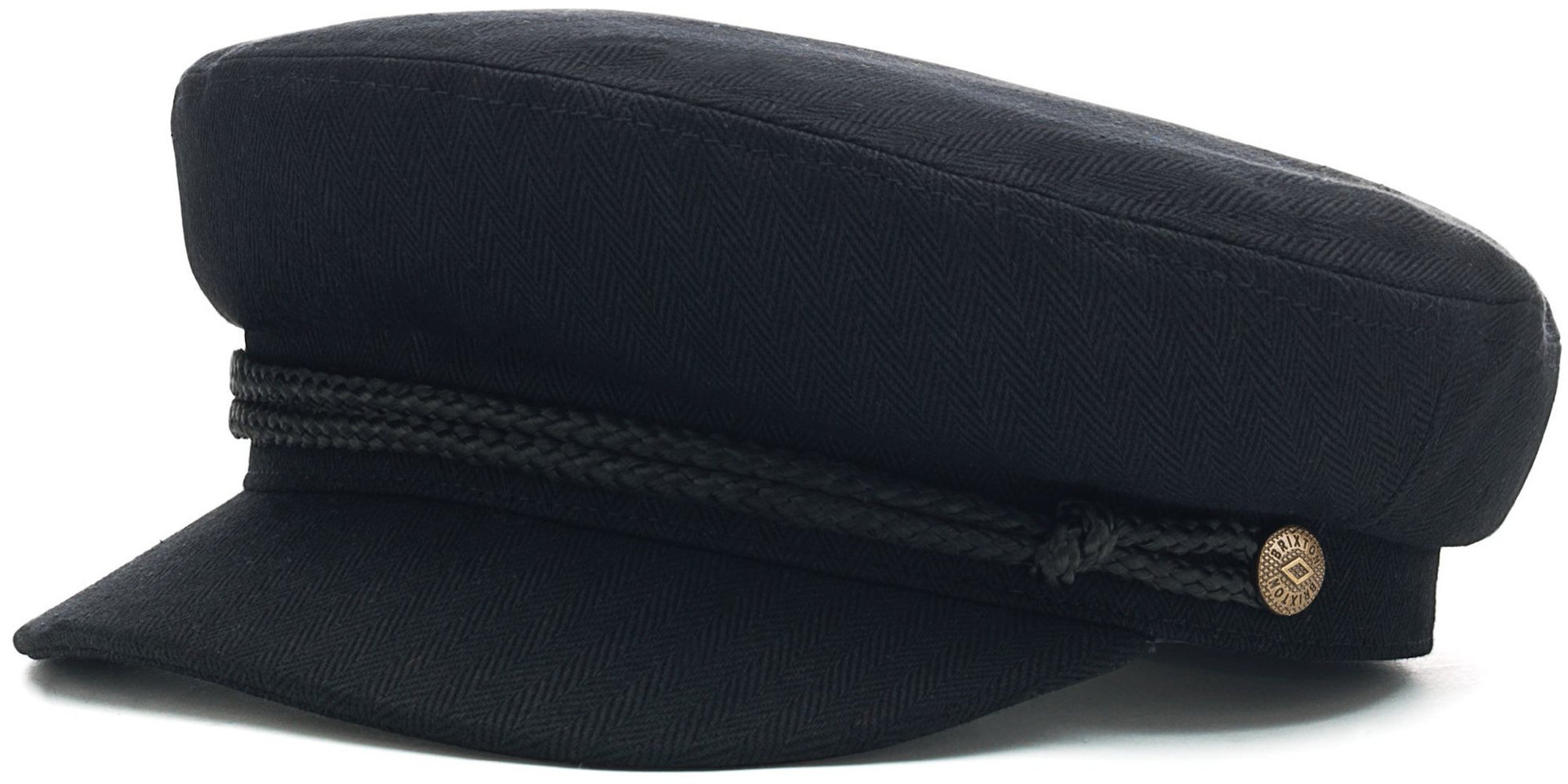 Image of Brixton Black Fiddler Cap Noir L