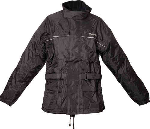 Modeka Chaqueta de lluvia Negro 6XL