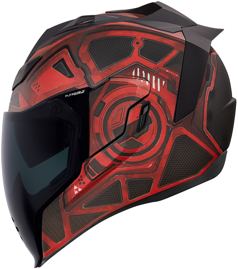 Image of Icon Airflite Blockchain Casque Rouge 2XL