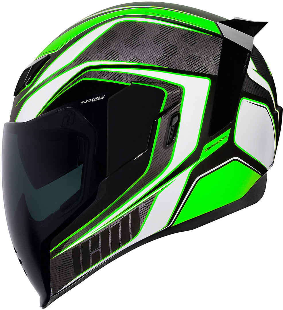 Icon Airflite Raceflite Casque Blanc Vert XS