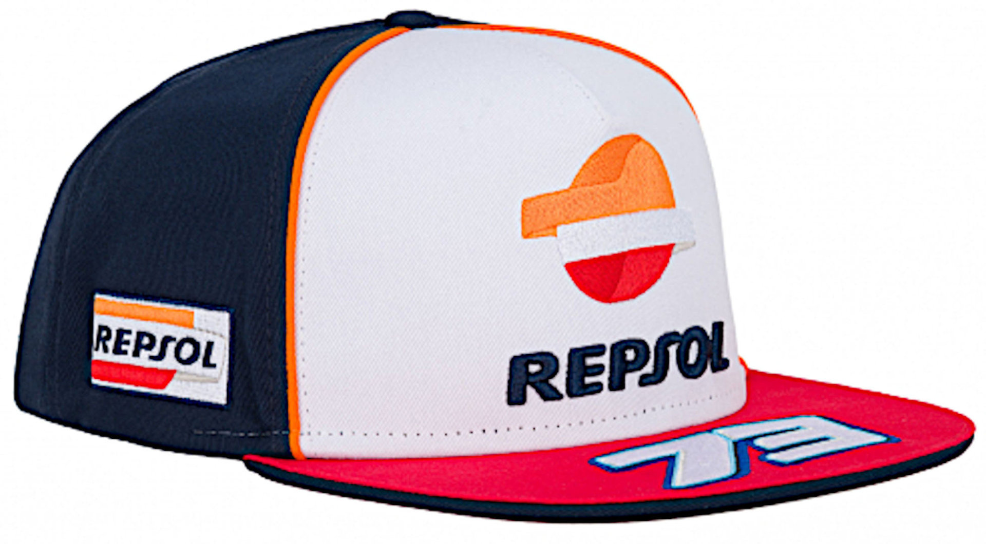 GP-Racing Repsol 73 Dual Casquette plate Blanc Bleu unique taille