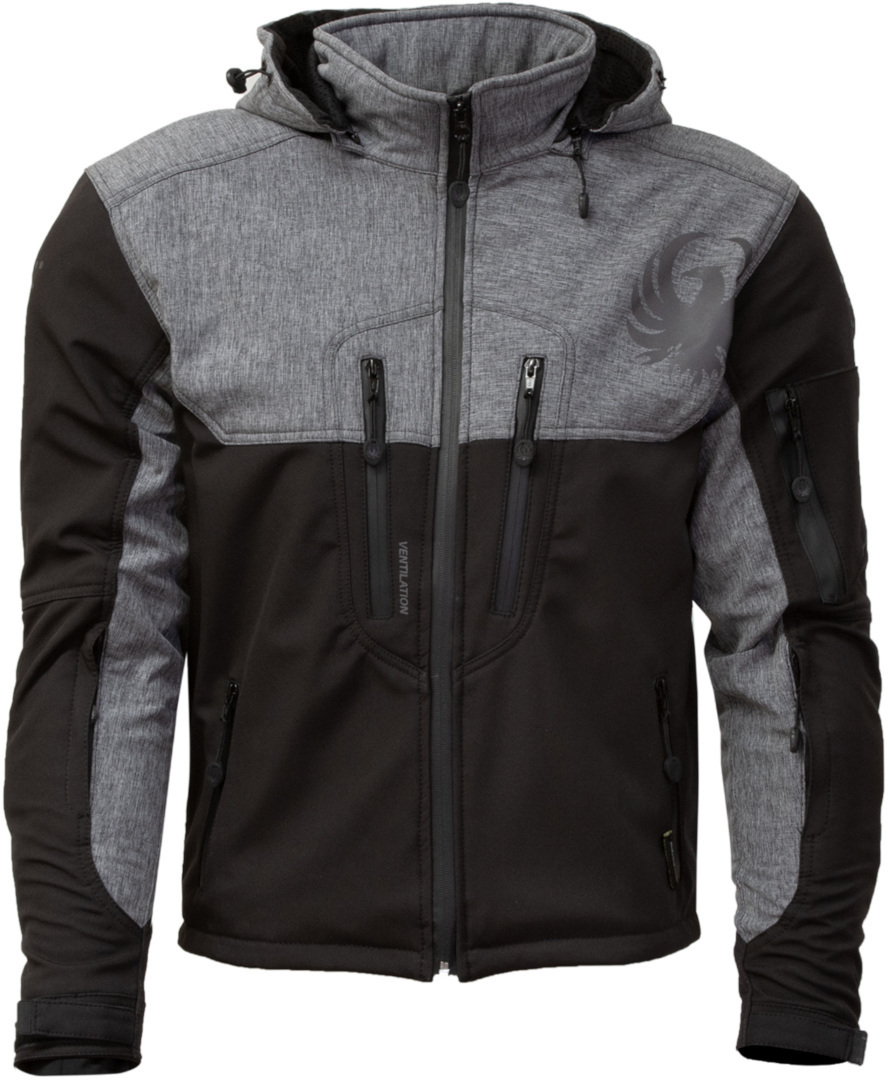 Image of Merlin Dune Veste textile de moto Noir Gris 2XL