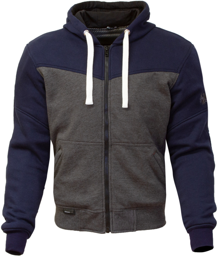 Merlin Hurley Chemise de moto Gris Bleu S