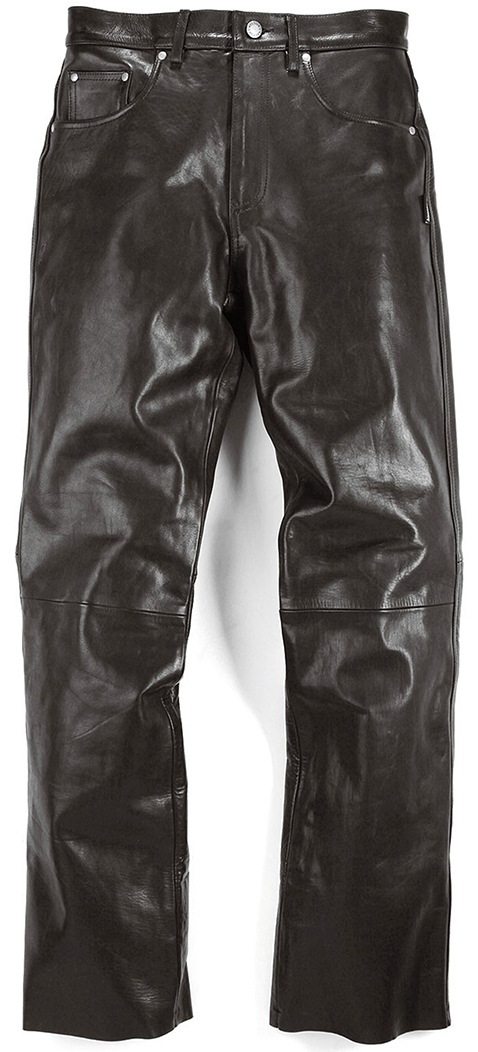 Helstons Corden Pantalon en cuir de moto Noir 28