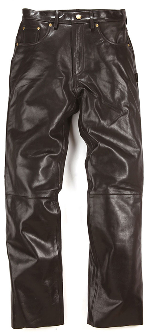 Helstons Corden Pantalon en cuir de moto Brun 28