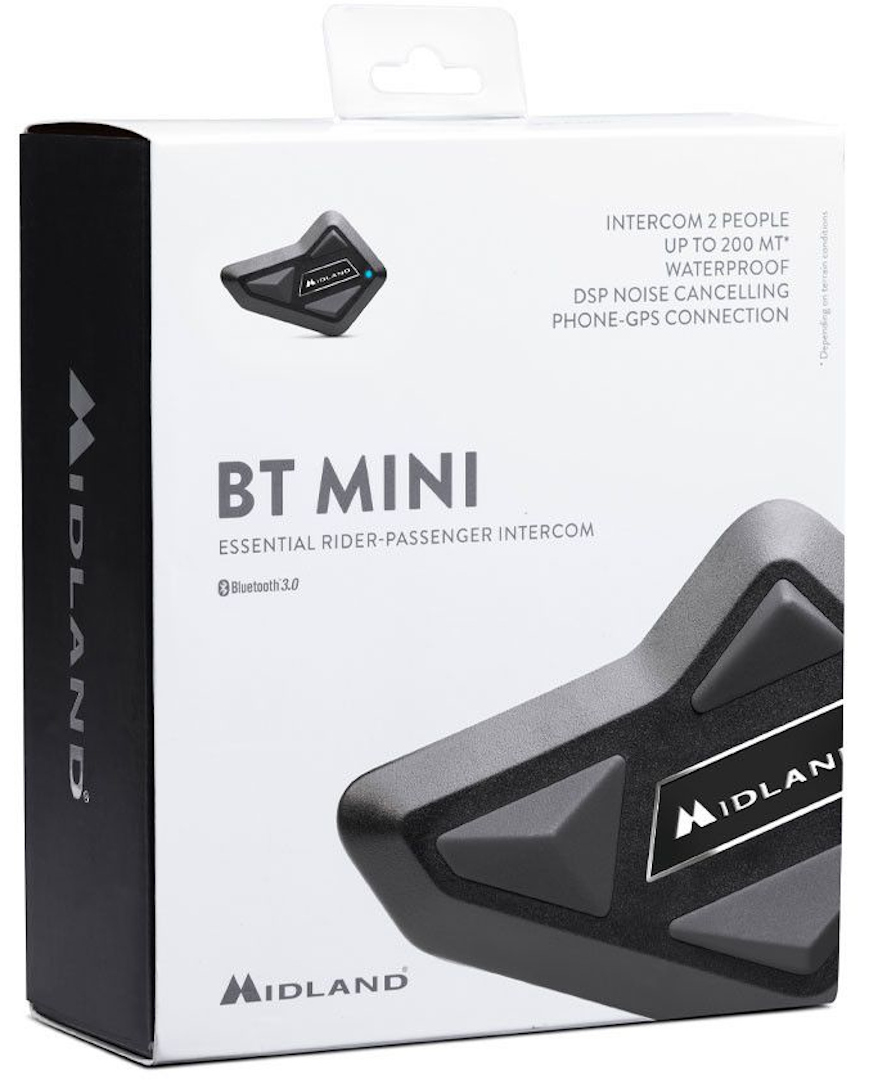 MIDLAND BT Mini Bluetooth Système de communication Unique Pack Noir unique taille