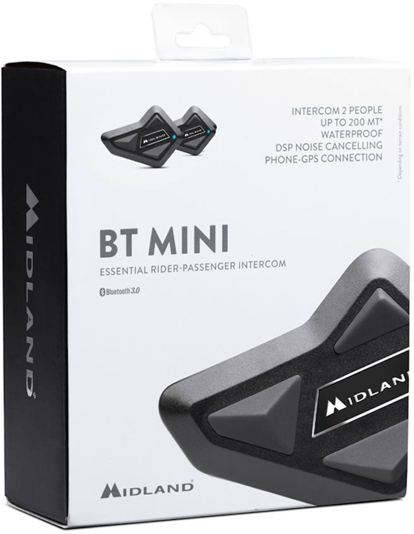 MIDLAND BT Mini Bluetooth Double pack système de communication Noir unique taille