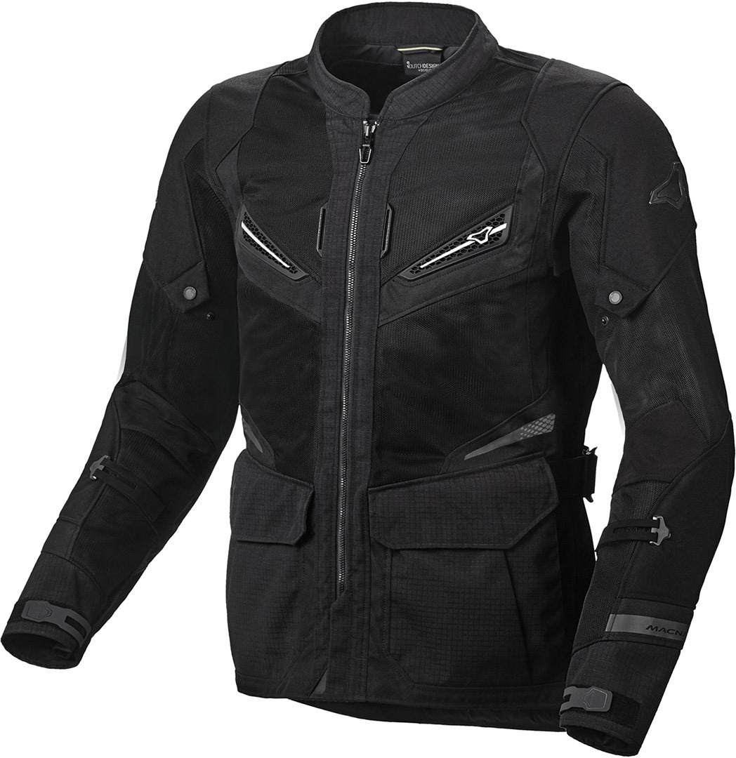 Image of Macna Aerocon Veste textile de moto Noir 2XL