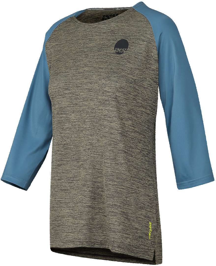 IXS Carve X Maillot de vélo de dames Gris Bleu 34