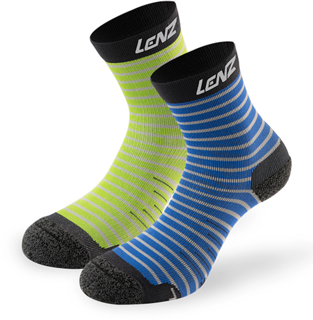 Image of Lenz 1.0 Outdoor Chaussettes pour enfants Vert Bleu 24 25 26