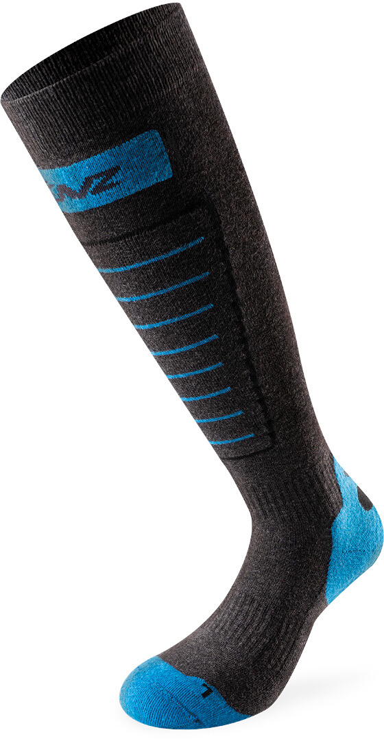 Image of Lenz 1.0 Skiing Chaussettes Gris Bleu 35 36 37 38