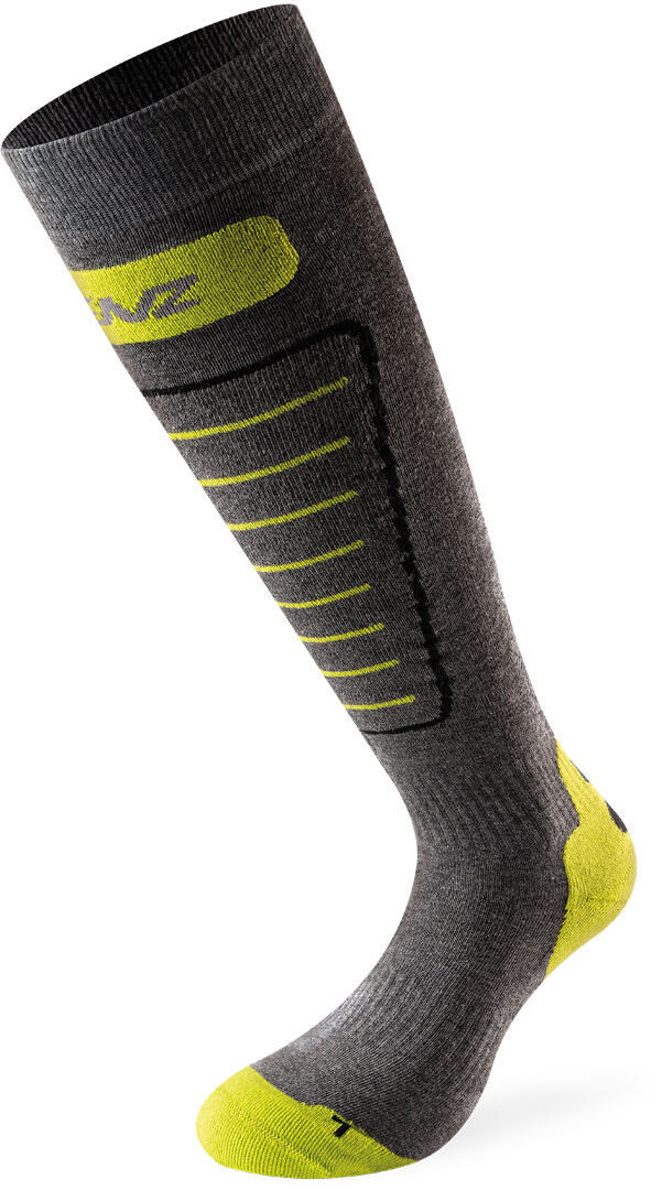 Image of Lenz 1.0 Skiing Chaussettes Gris Jaune 35 36 37 38