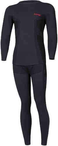 Lenz Merino Conjunto de ropa interior funcional Negro 2XL 3XL