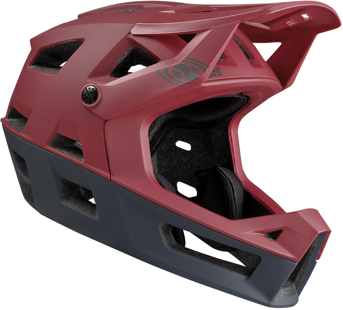 IXS Trigger FF Casque de descente Rouge S M
