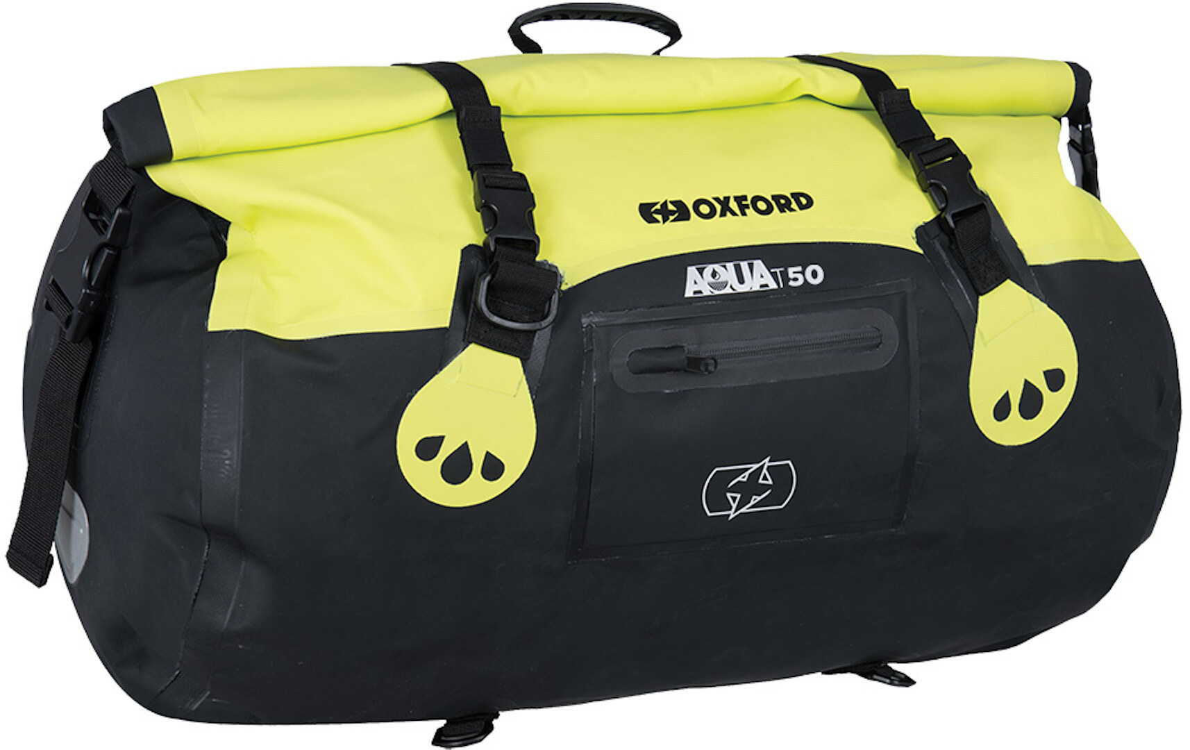 Oxford AQUA T-50 Sac de rouleau Noir Jaune 41-50l