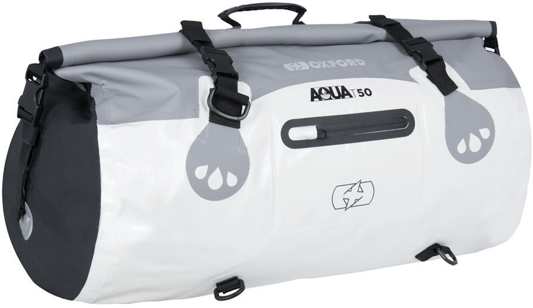 Oxford AQUA T-50 Sac de rouleau Gris Blanc 41-50l