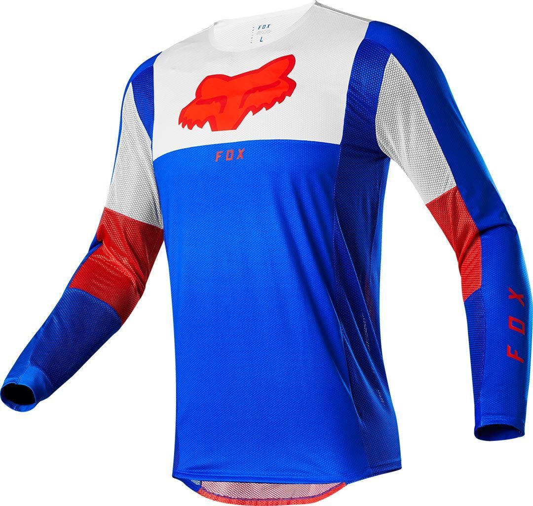 Fox Airline Pilr Maillot Motocross Rouge Bleu S