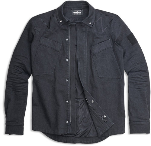 Pando Moto Capo Cor 01 Camisa de moto Negro XS