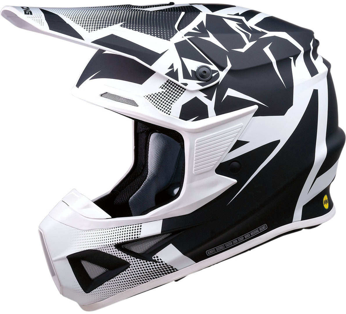 Image of Moose Racing F.I. Agroid MIPS Casque Motocross Noir Blanc 3XL
