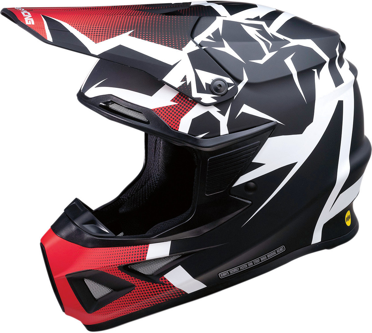 Image of Moose Racing F.I. Agroid MIPS Casque Motocross Noir Rouge L