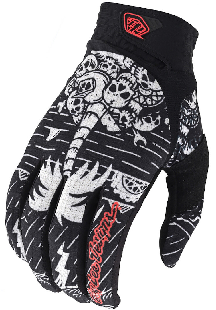 Image of Troy Lee Designs Air Boneyard Gants de Motocross Noir Blanc 2XL