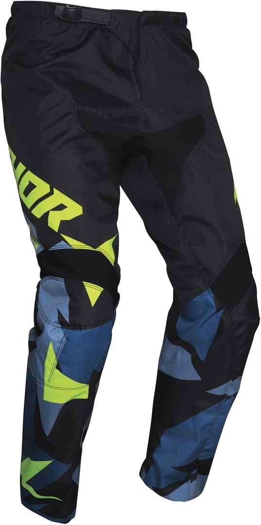 Thor Sector Warship Pantalon motocross pour les jeunes Bleu Jaune XS