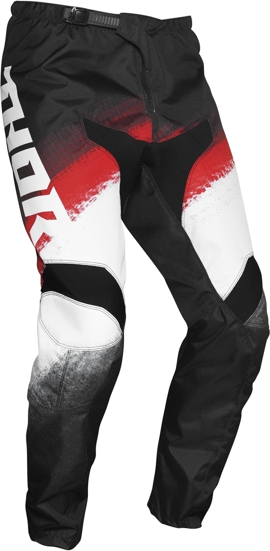 Thor Sector Vapor Pantalon motocross pour les jeunes Noir Blanc Rouge XS