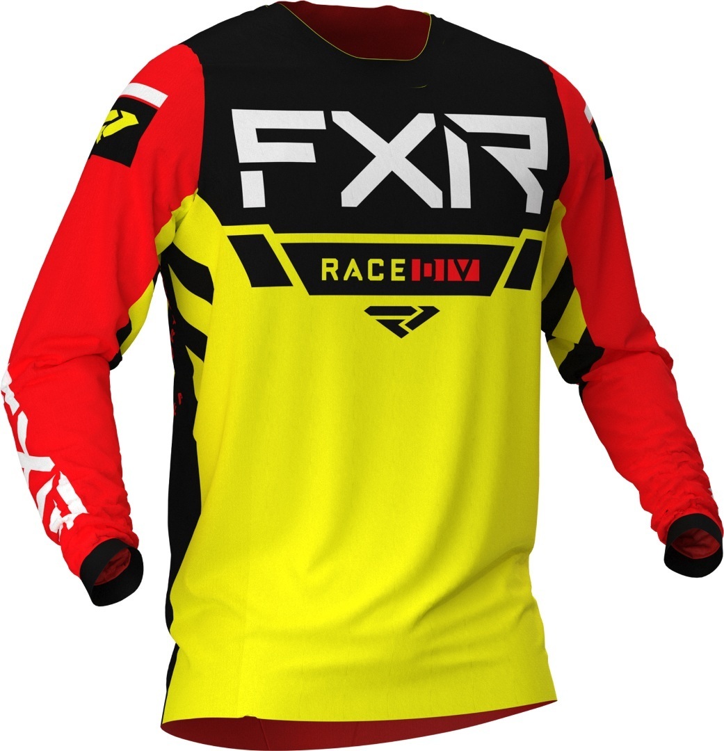 FXR Helium MX Gear Maillot motocross Noir Rouge Jaune XS
