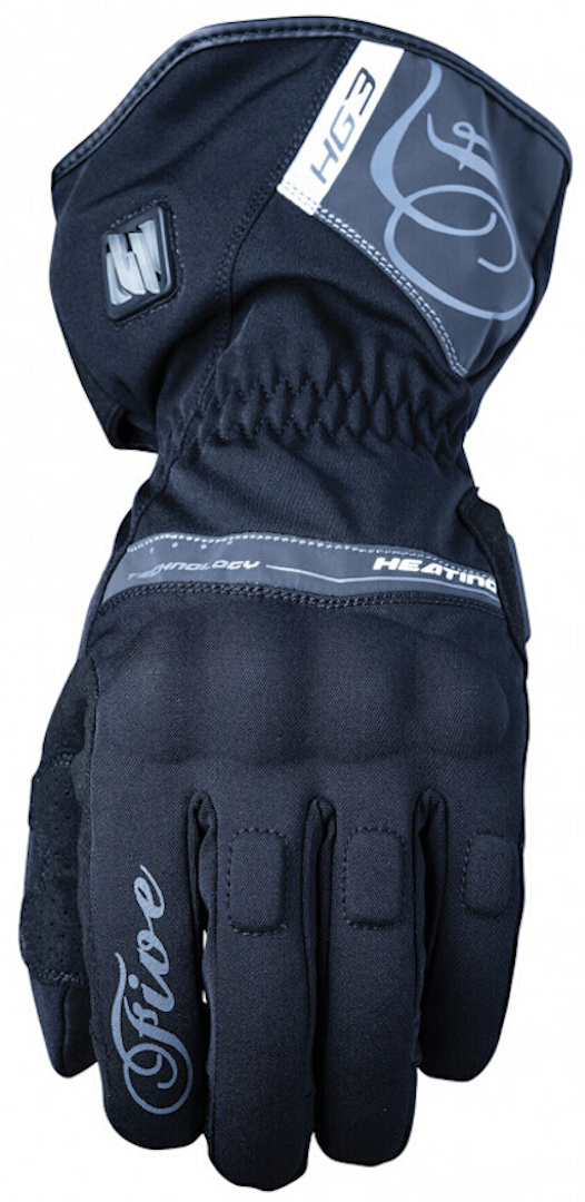 Image of Five HG3 Gants de moto chauffants pour dames Noir Gris L
