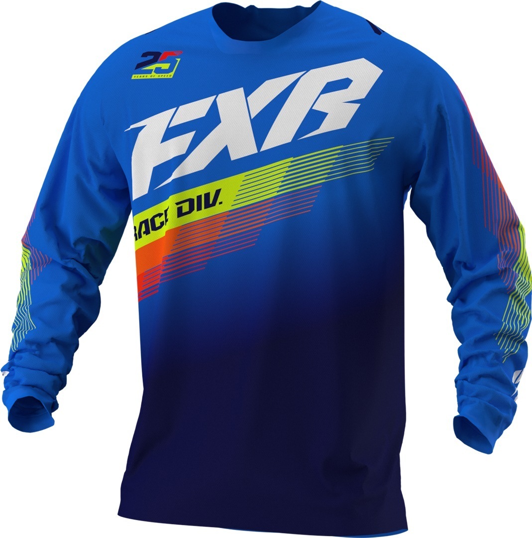 FXR Clutch MX Gear Maillot de motocross de la jeunesse Blanc Bleu S