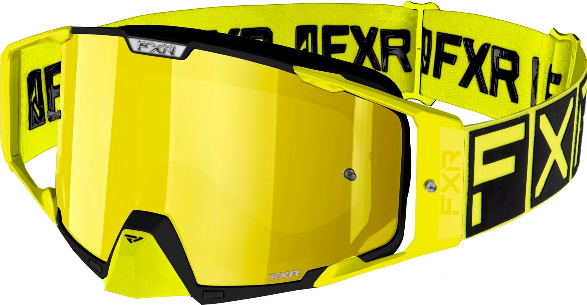 FXR Pilot MX Gear Lunettes de motocross Noir Jaune unique taille