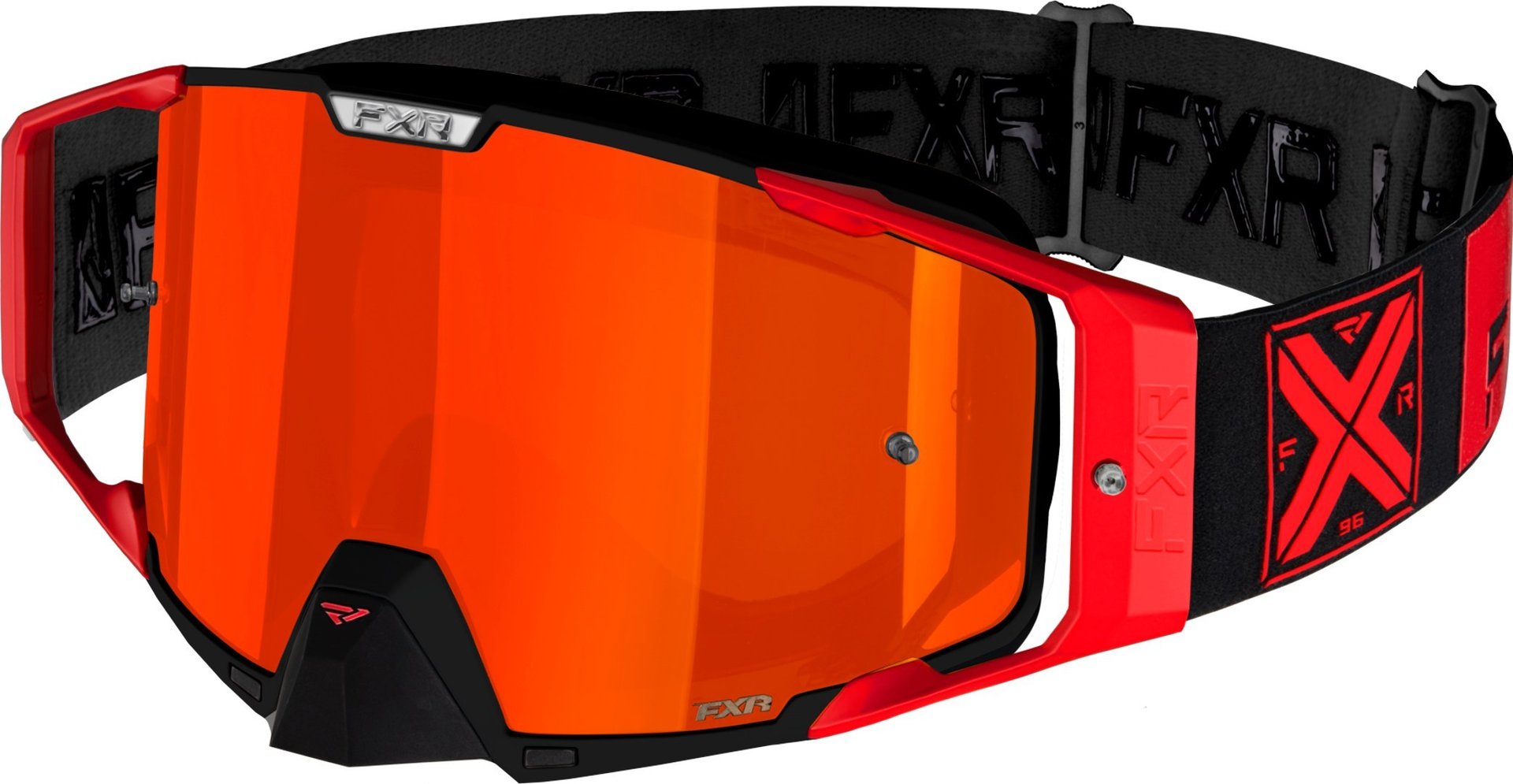 FXR Pilot MX Gear Lunettes de motocross Noir Rouge unique taille