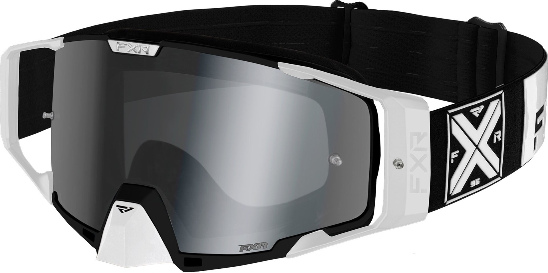 FXR Combat MX Gear Lunettes de motocross Noir Blanc unique taille