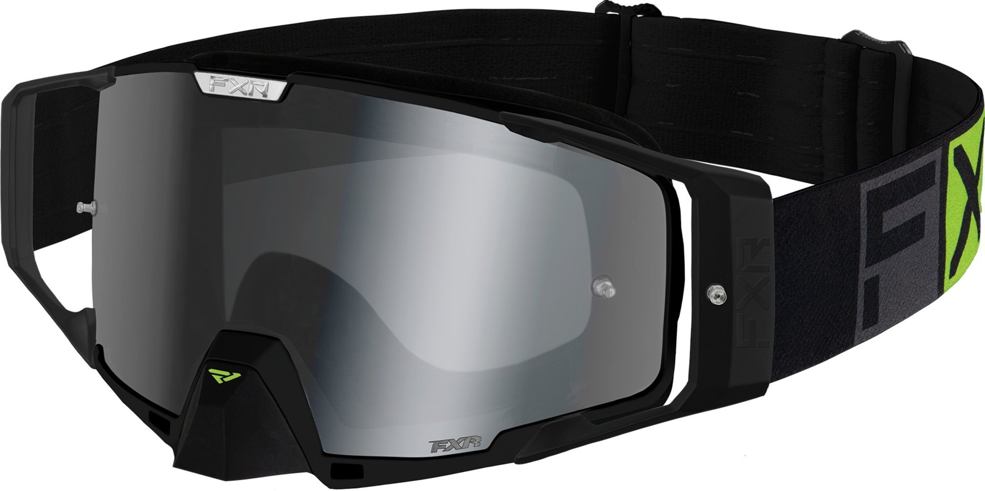 FXR Combat MX Gear Lunettes de motocross Noir Vert unique taille