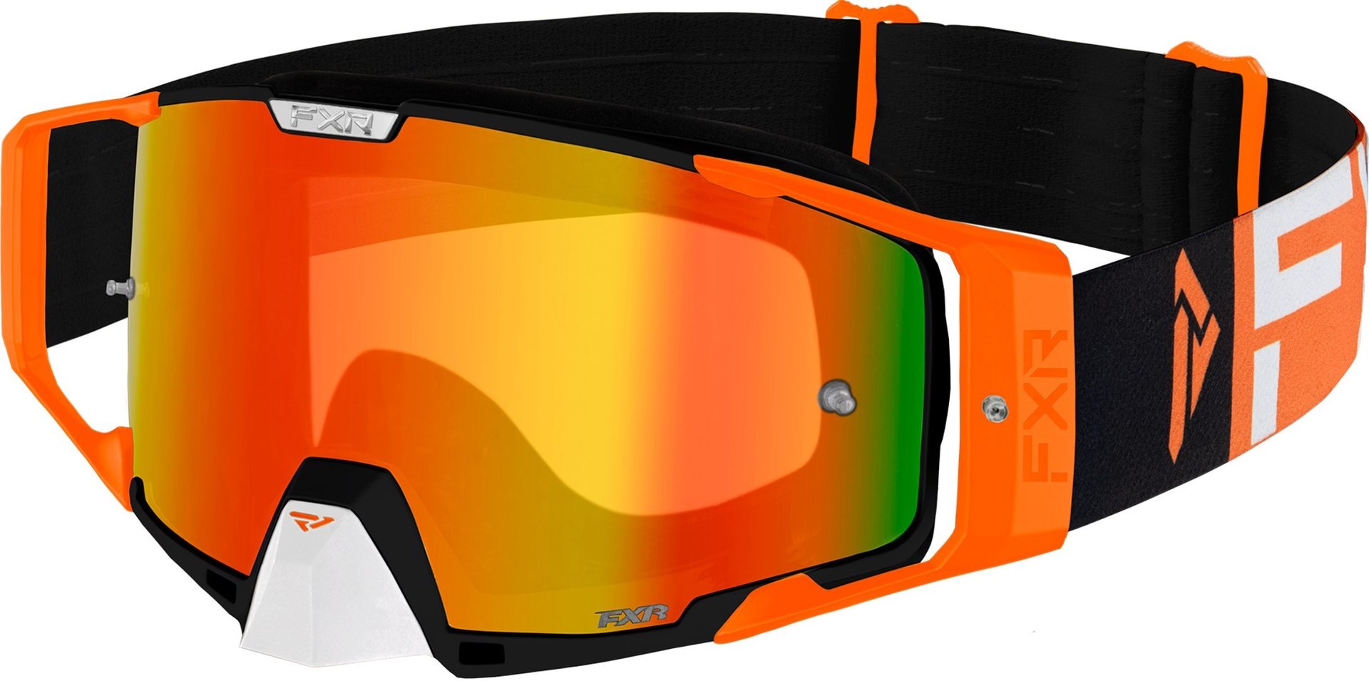 FXR Combat MX Gear Lunettes de motocross Noir Orange unique taille