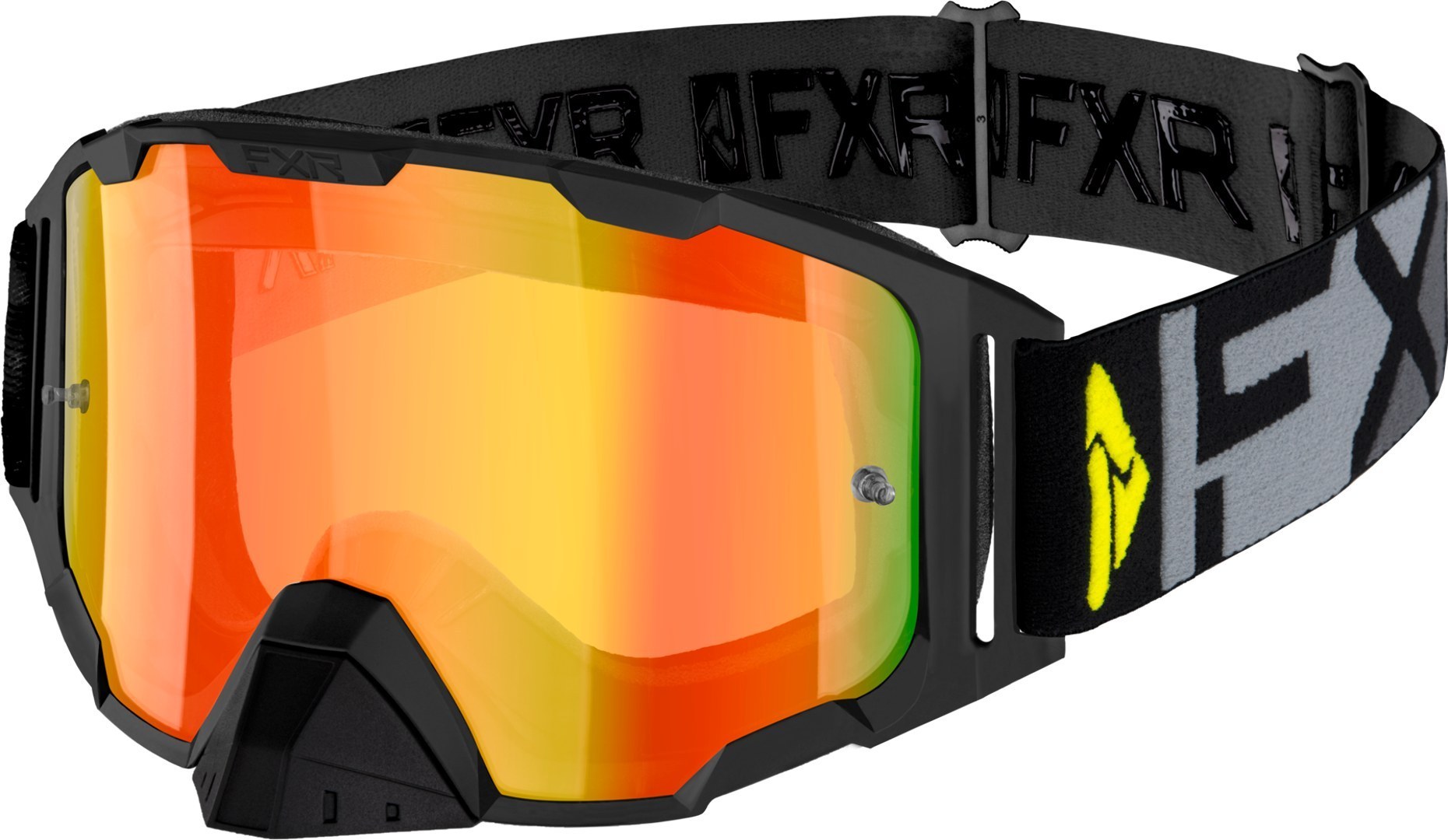 FXR Maverick MX Gear Lunettes de motocross Noir Gris unique taille