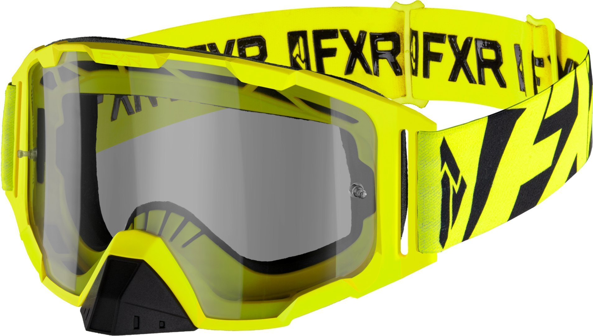 FXR Maverick MX Gear Lunettes de motocross Noir Jaune unique taille