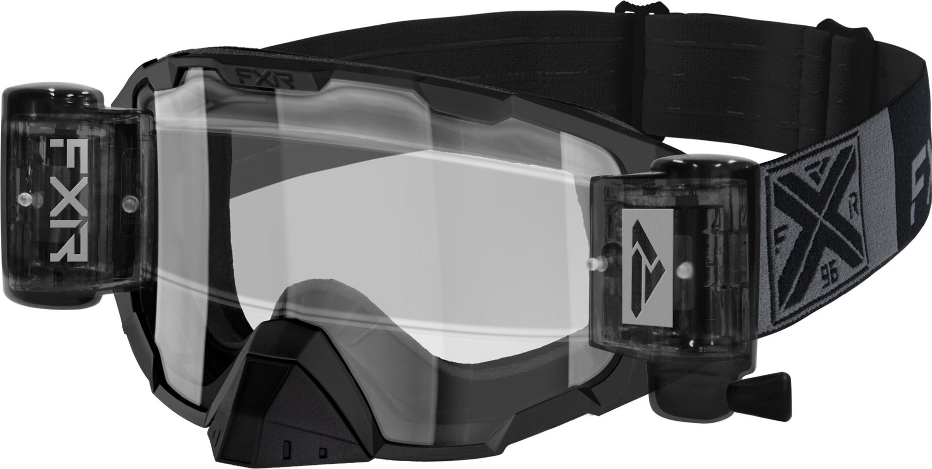 FXR Maverick Roll-Off MX Gear Lunettes de motocross Noir Gris unique taille