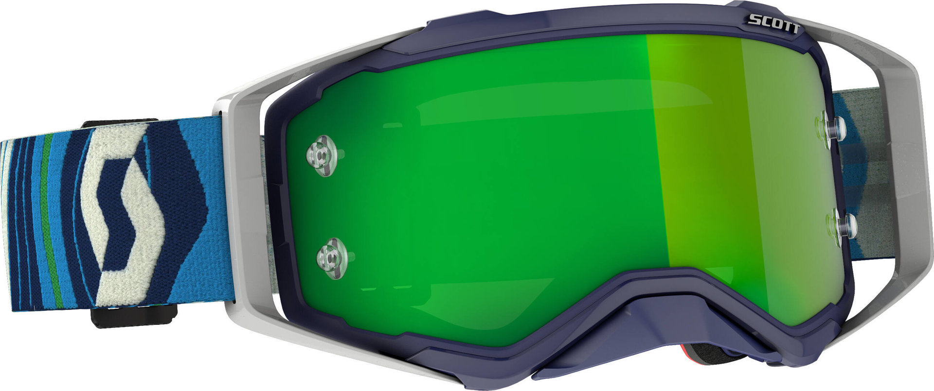 Scott Prospect Lunettes de motocross bleu/vert Vert Bleu unique taille