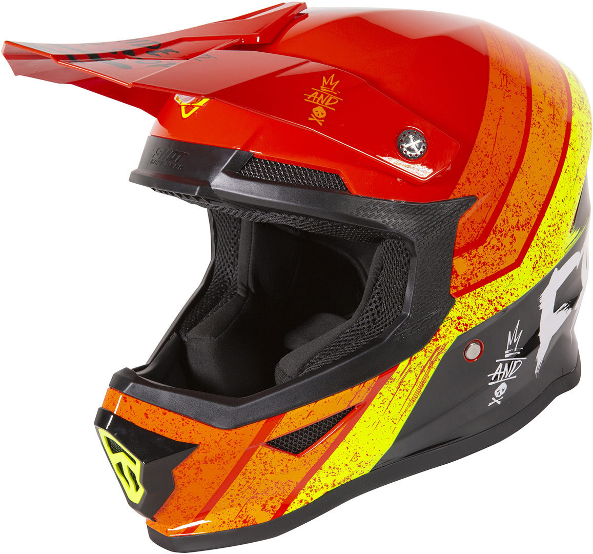 Image of Casque cross Shot by Freegun XP-4 - STRIPE - RED GLOSSY 2021