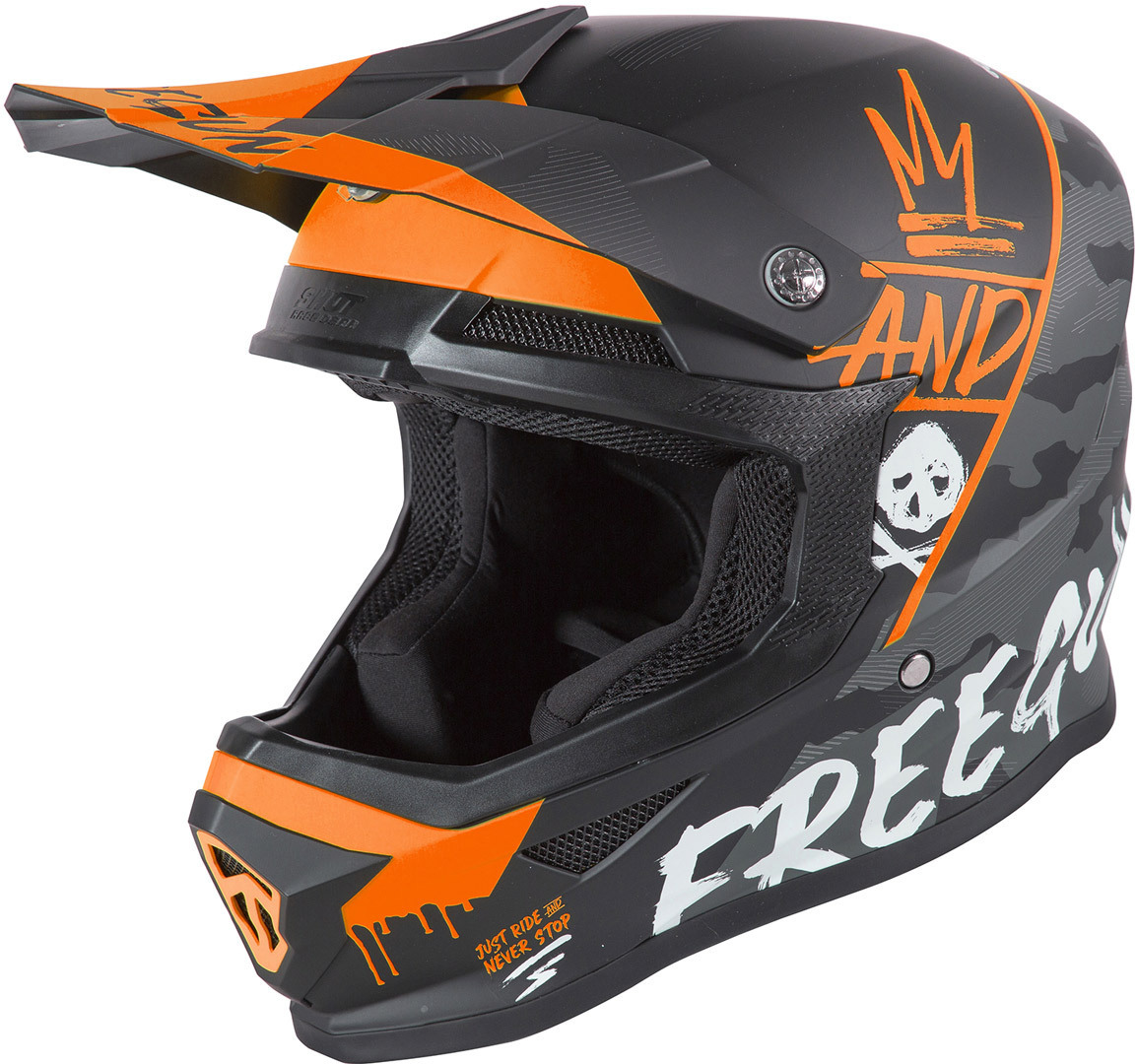 Image of Casque cross Shot by Freegun XP-4 - STRIPE - CAMO ORANGE MATT 2021