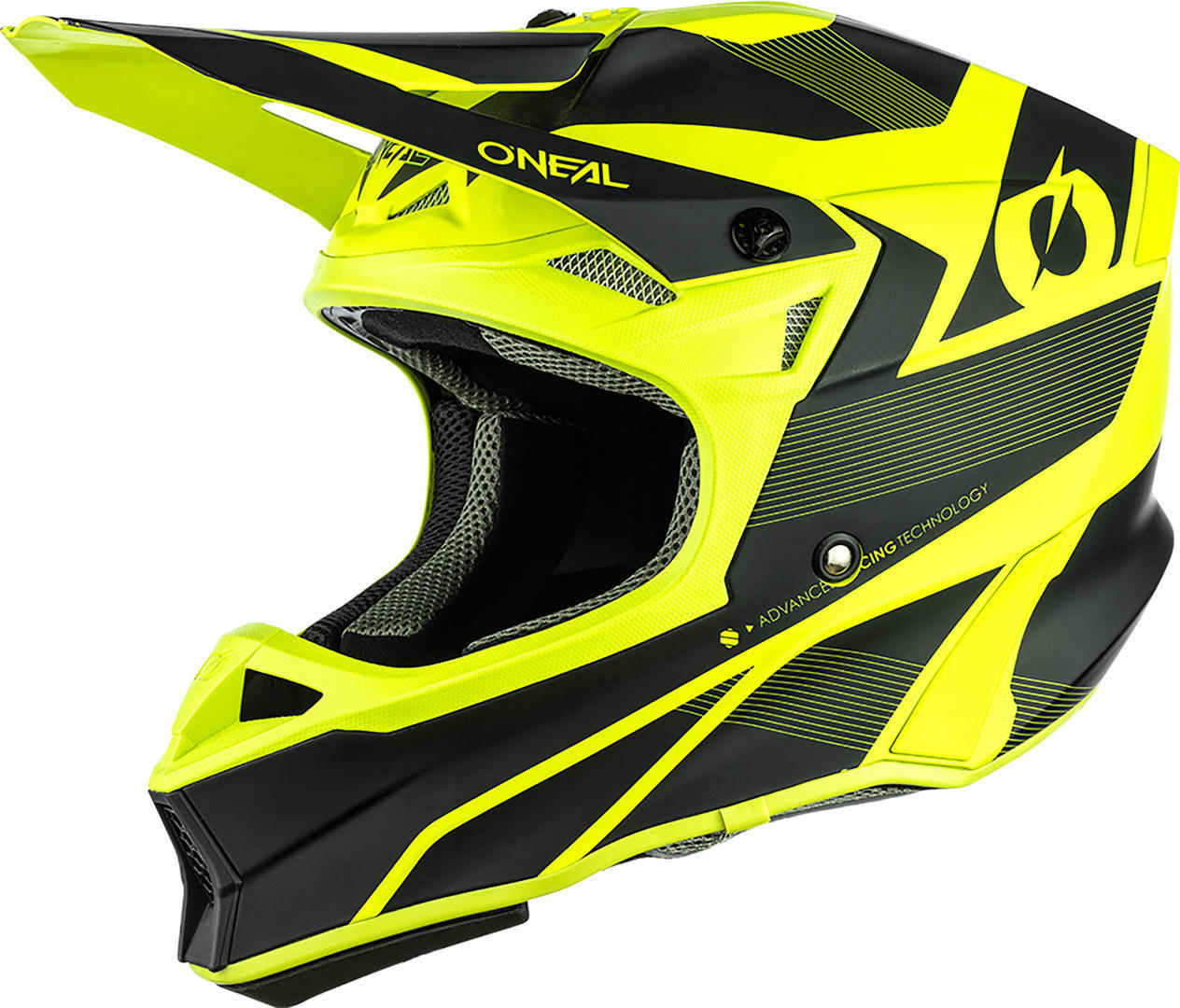 Image of Casque cross O'Neal 10 SERIES - HYPERLITE COMPACT - BLACK NEON YELLOW MATT 2021