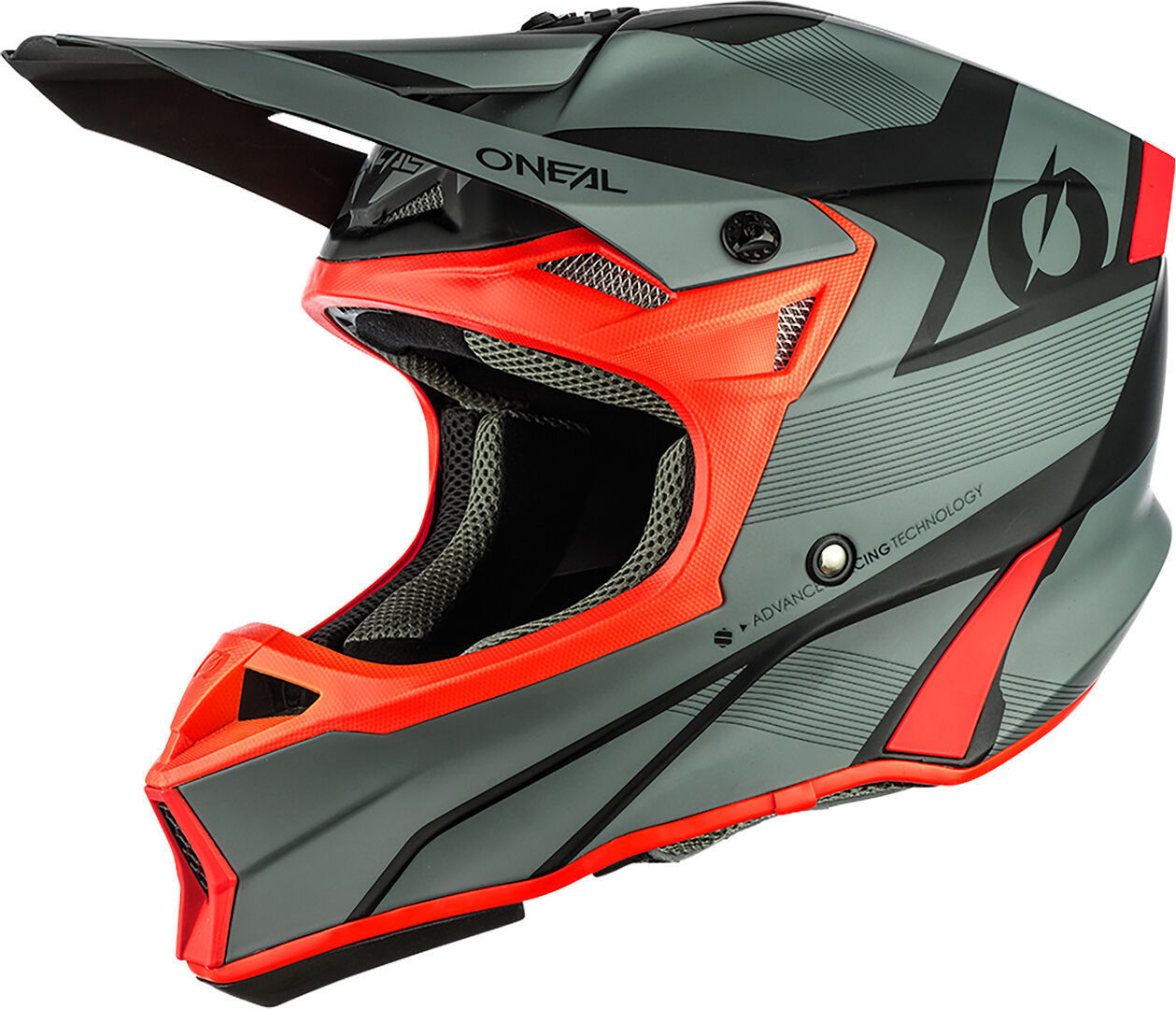 Oneal 10Series Hyperlite Compact Casque de motocross Gris Argent XS