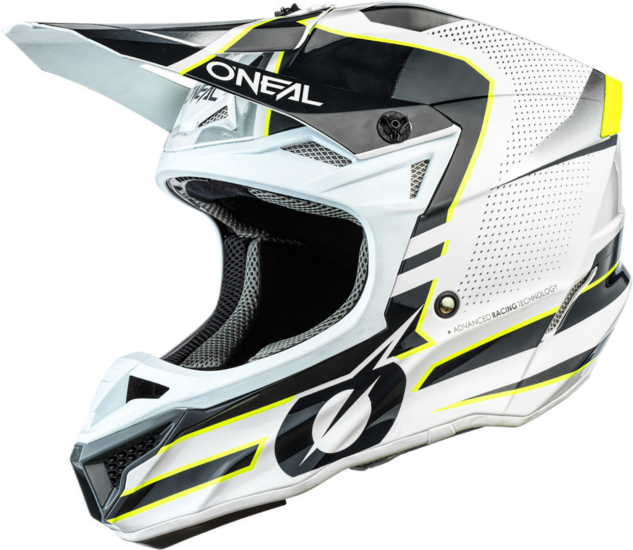 Image of Casque cross O'Neal 5 SERIES - SLEEK - WHITE GRAY GLOSSY 2021