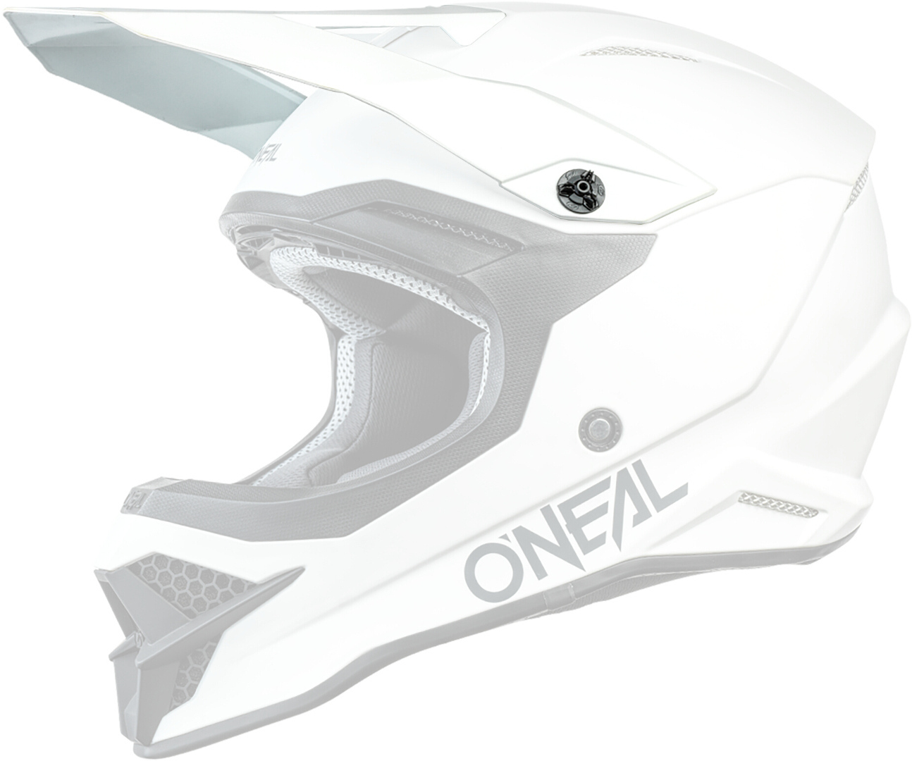 Oneal 3Series Solid Pic casque Blanc unique taille