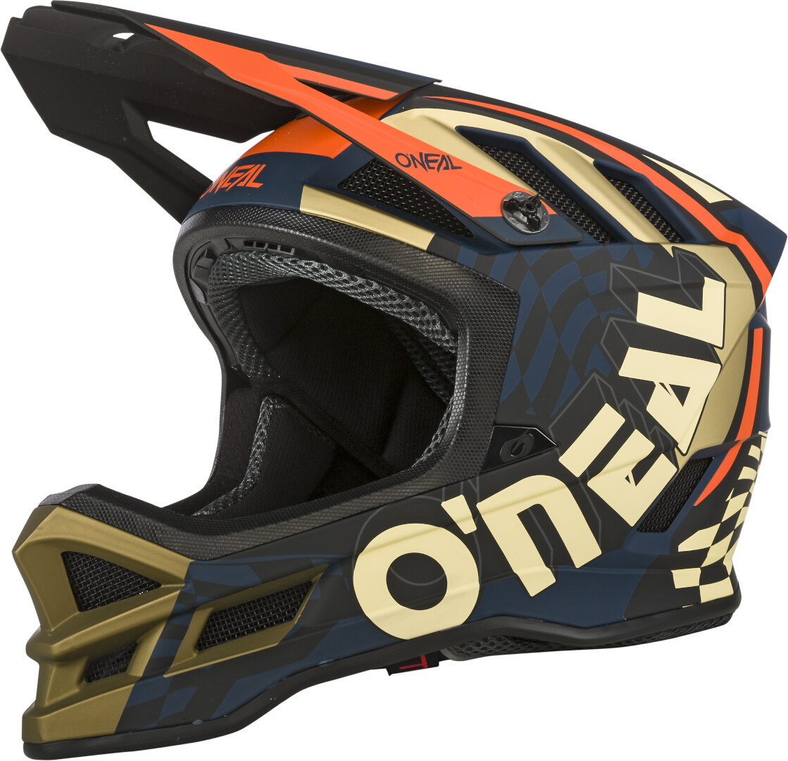 Oneal Blade Zyphr Casque de descente Bleu Orange XS
