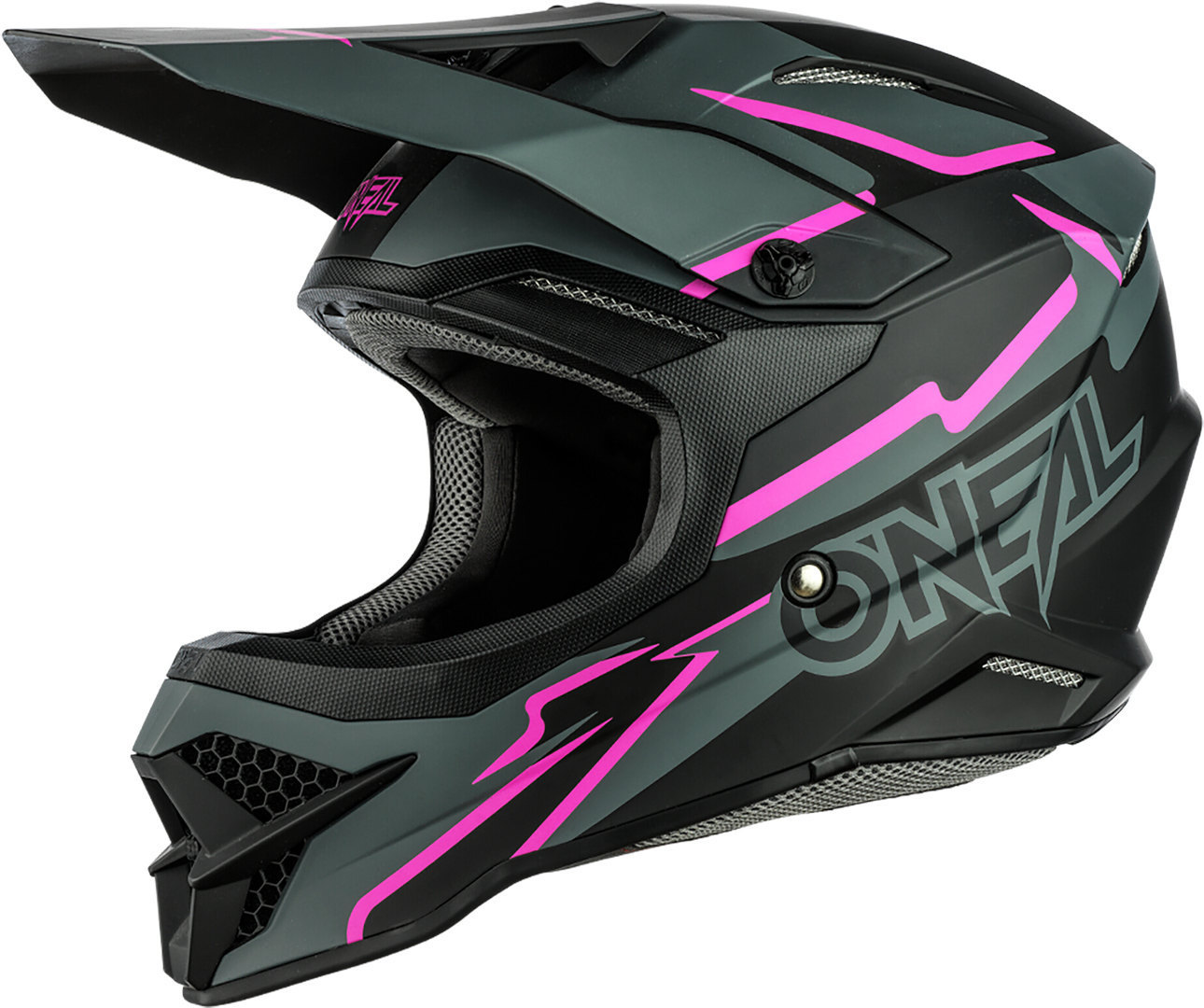 Image of Casque cross O'Neal SERIES 3 - VOLTAGE - BLACK PINK MATT 2023