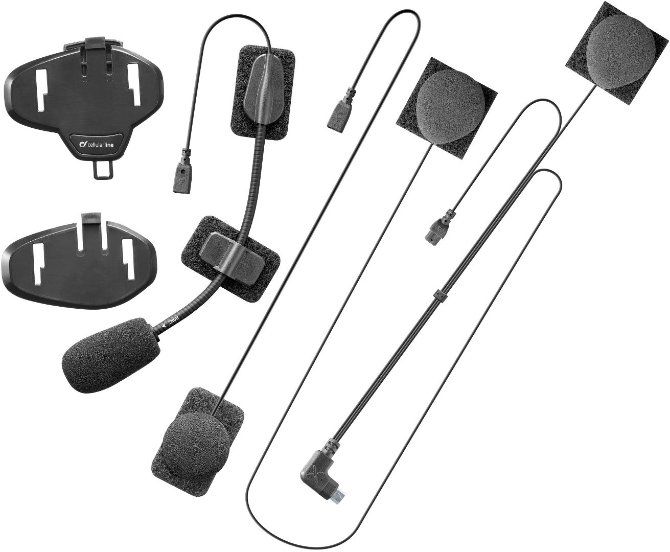 Image of Interphone Avant / Tour / Sport / Link / Urban Kit audio universel Noir unique taille