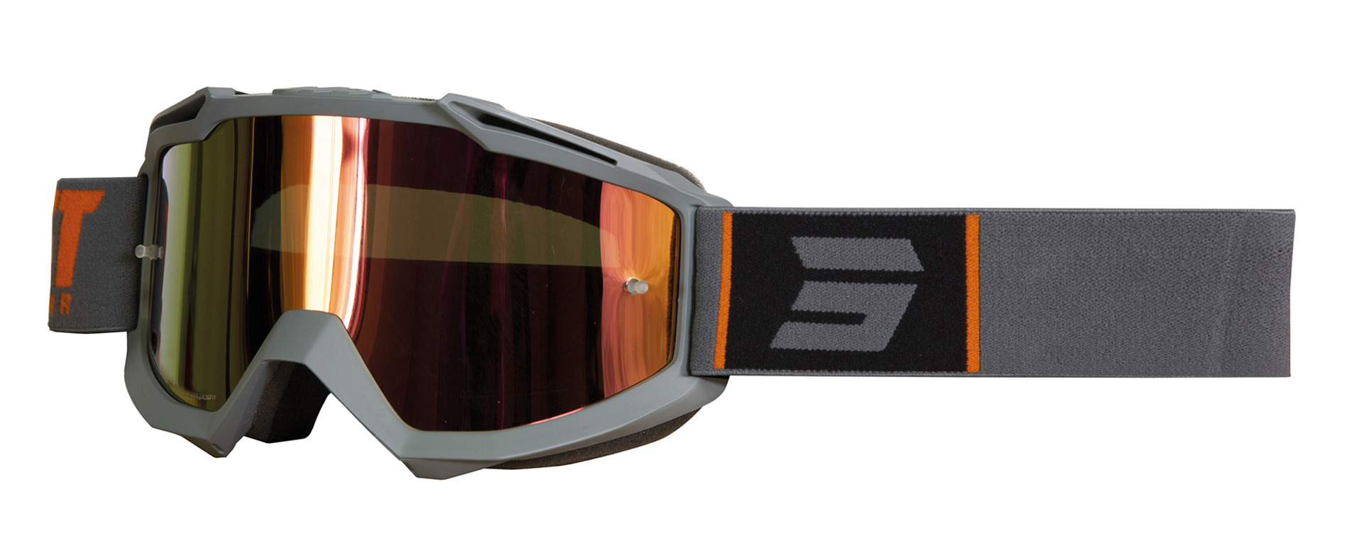 Shot Iris Fashion Lunettes de motocross Gris Orange unique taille